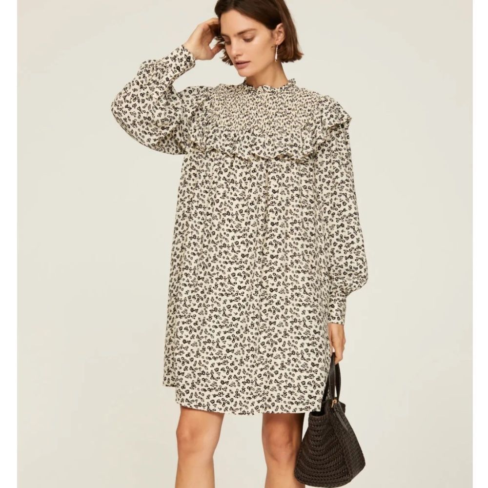 Scotch & Soda | Smocked Frill Mini Dress NWT Size Medium